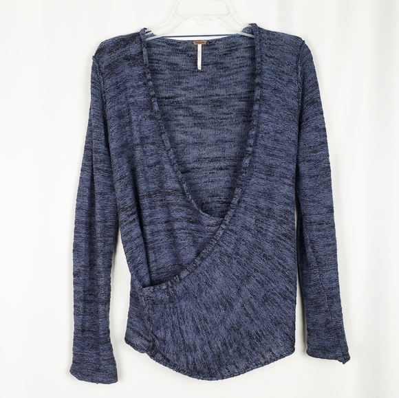 FREE PEOPLE Gotham faux wrap sweater - Picture 1 of 5